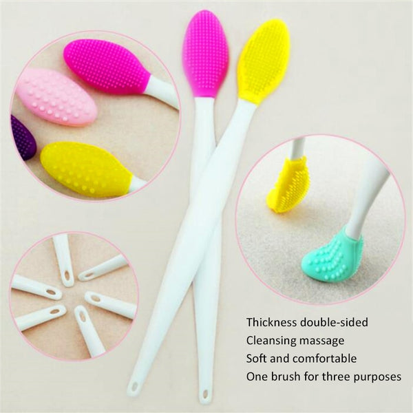 Beauty Skin Care Wash Face Silicone Brush Exfoliating Nose Clean